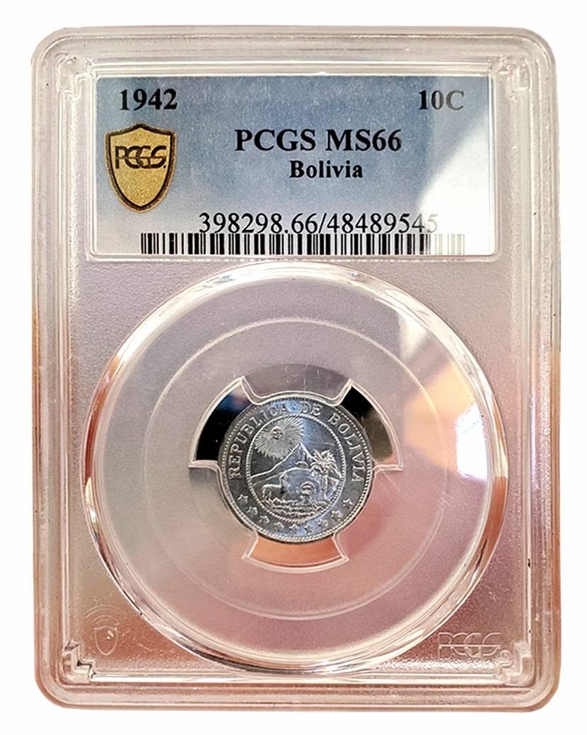 CADUCEO DE DIEZ CENTAVOS ACUÑADO EN ZINC EN LA PHILADELPHIA MINT