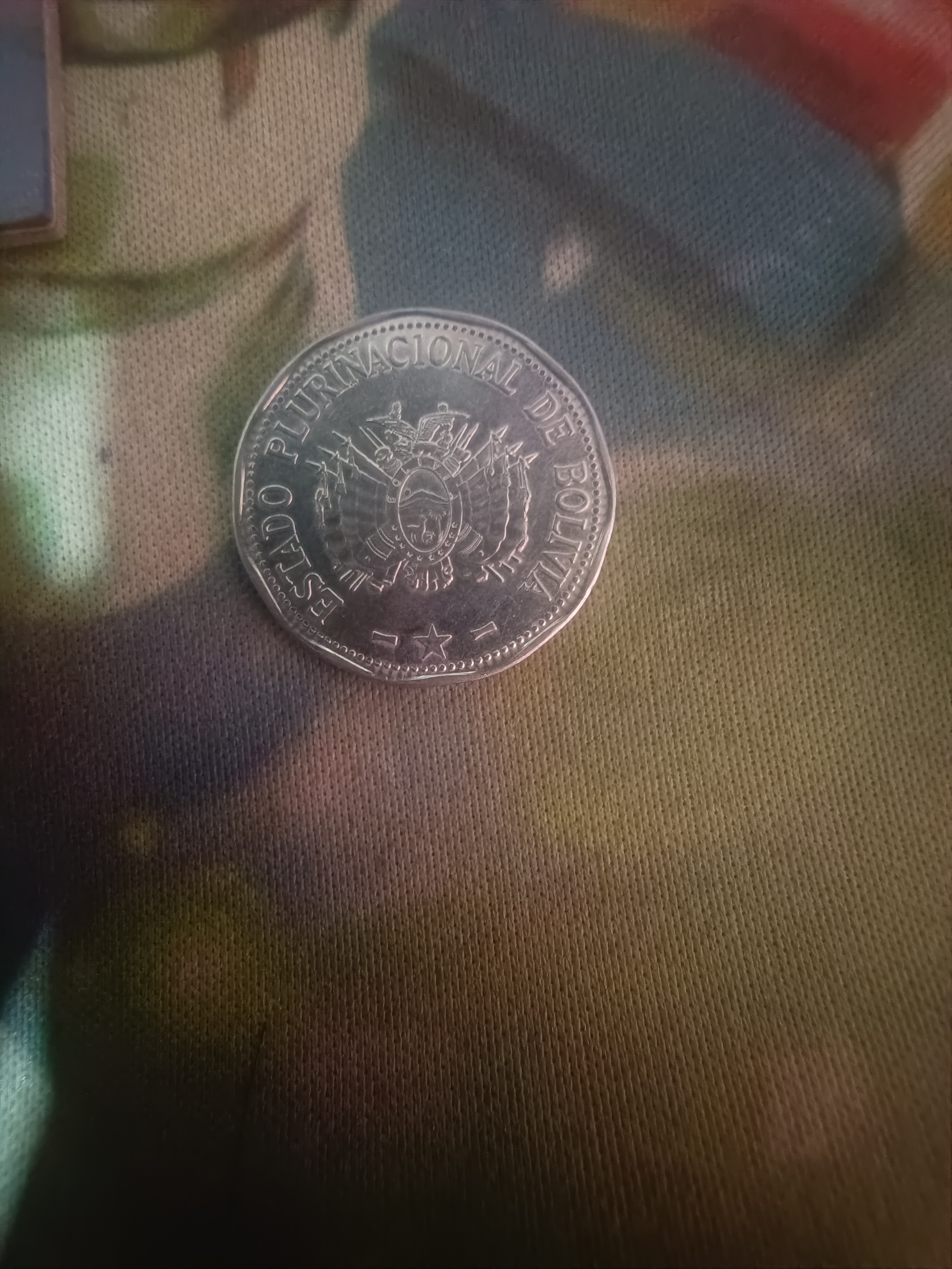 Reverso de 2 Bolivianos Colorados de Bolivia