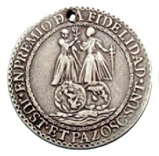 MEDALLA REAL A LOS “INDIOS DE CHALLAPATA” EN 1783