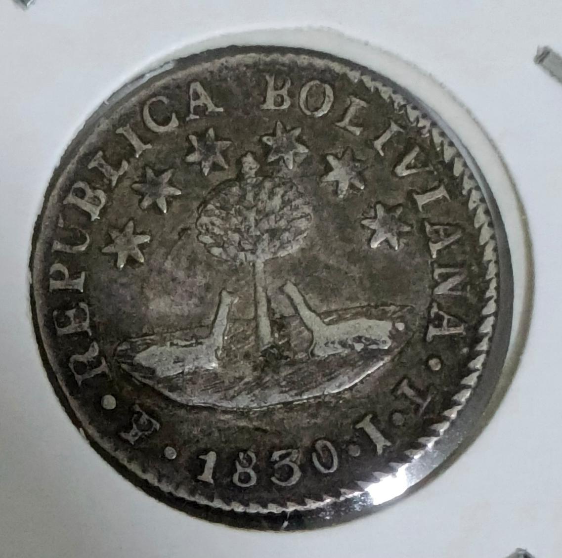 Reverso de 1/2 sol 1830 JL