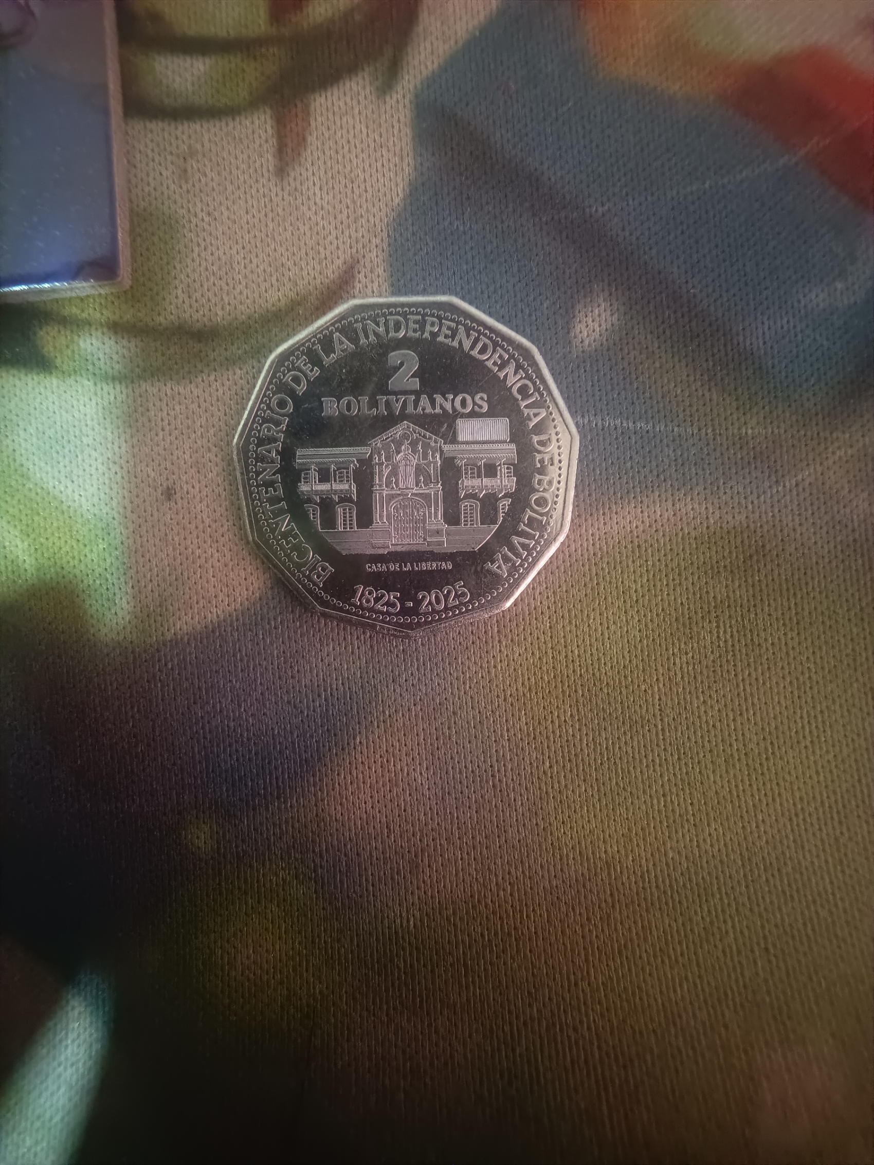 2 Bolivianos Bicentenario