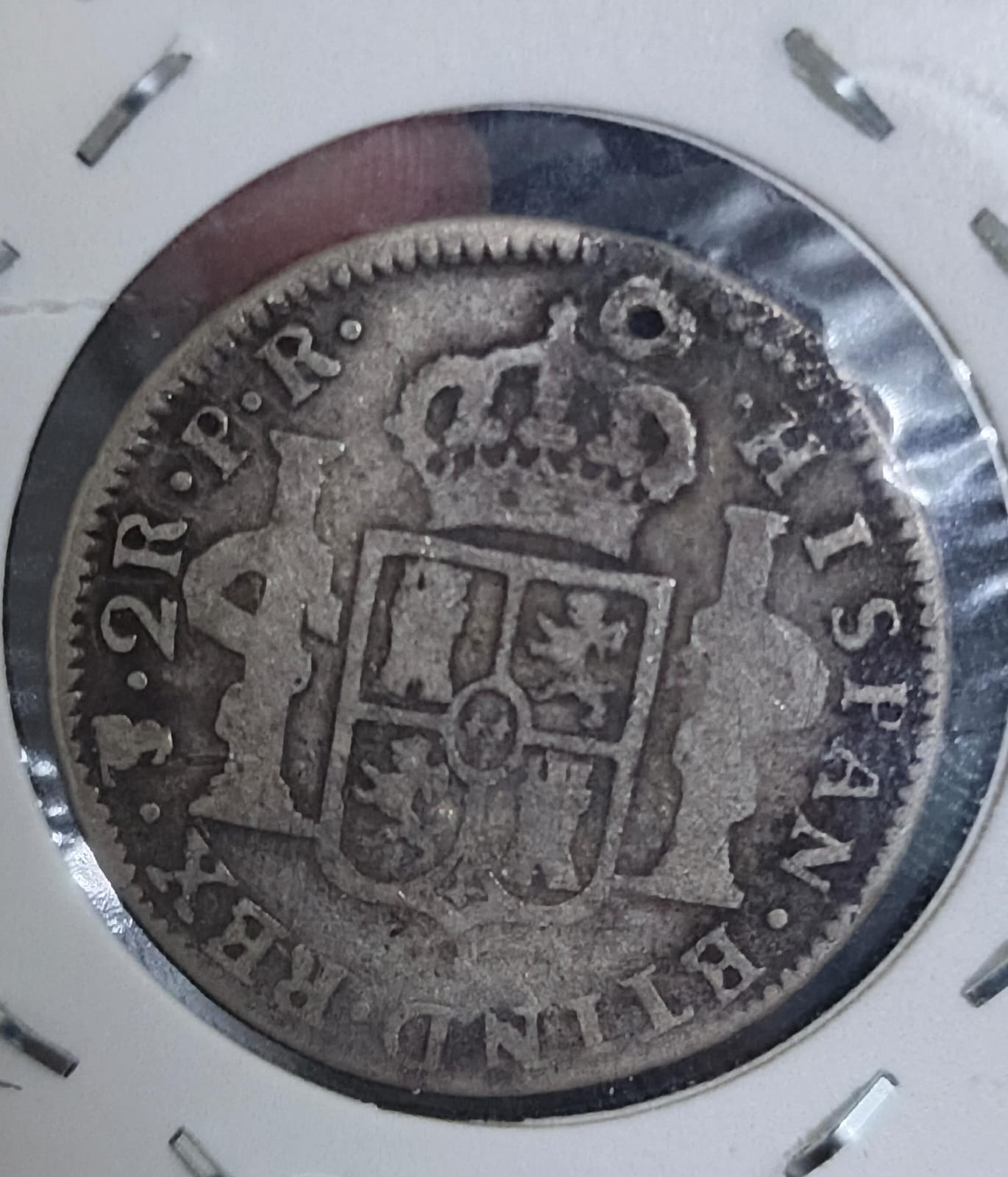 Reverso de 2 Reales 1776