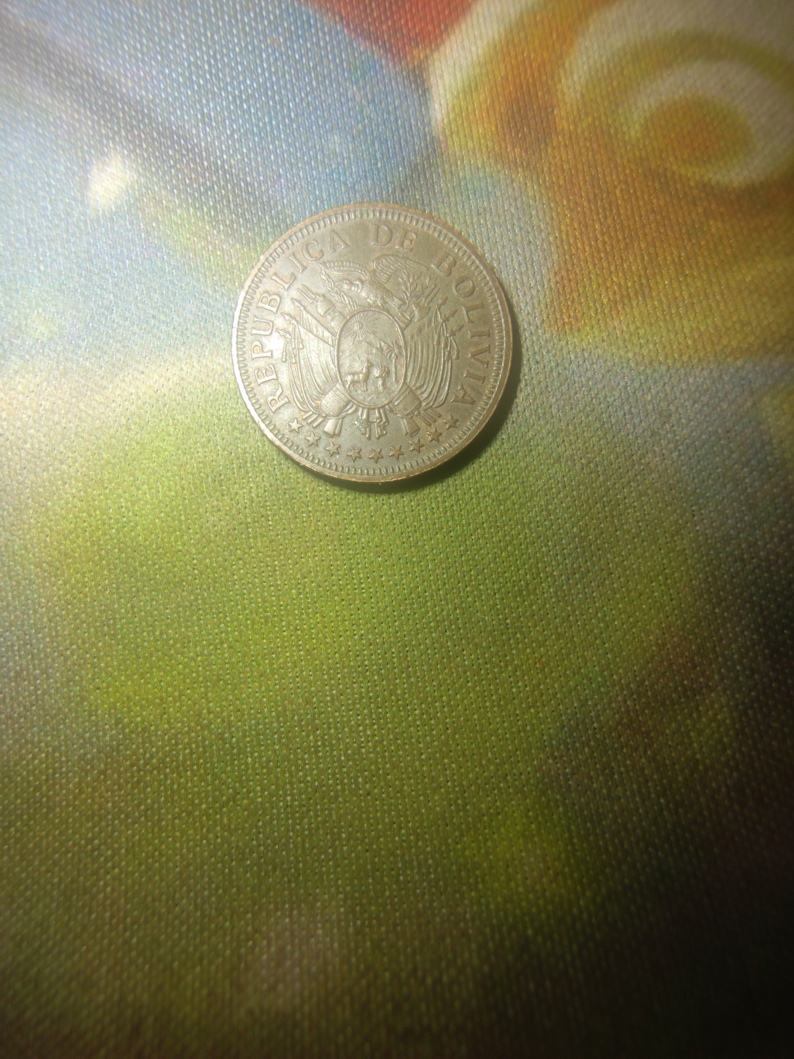Reverso de 5 Bolivianos