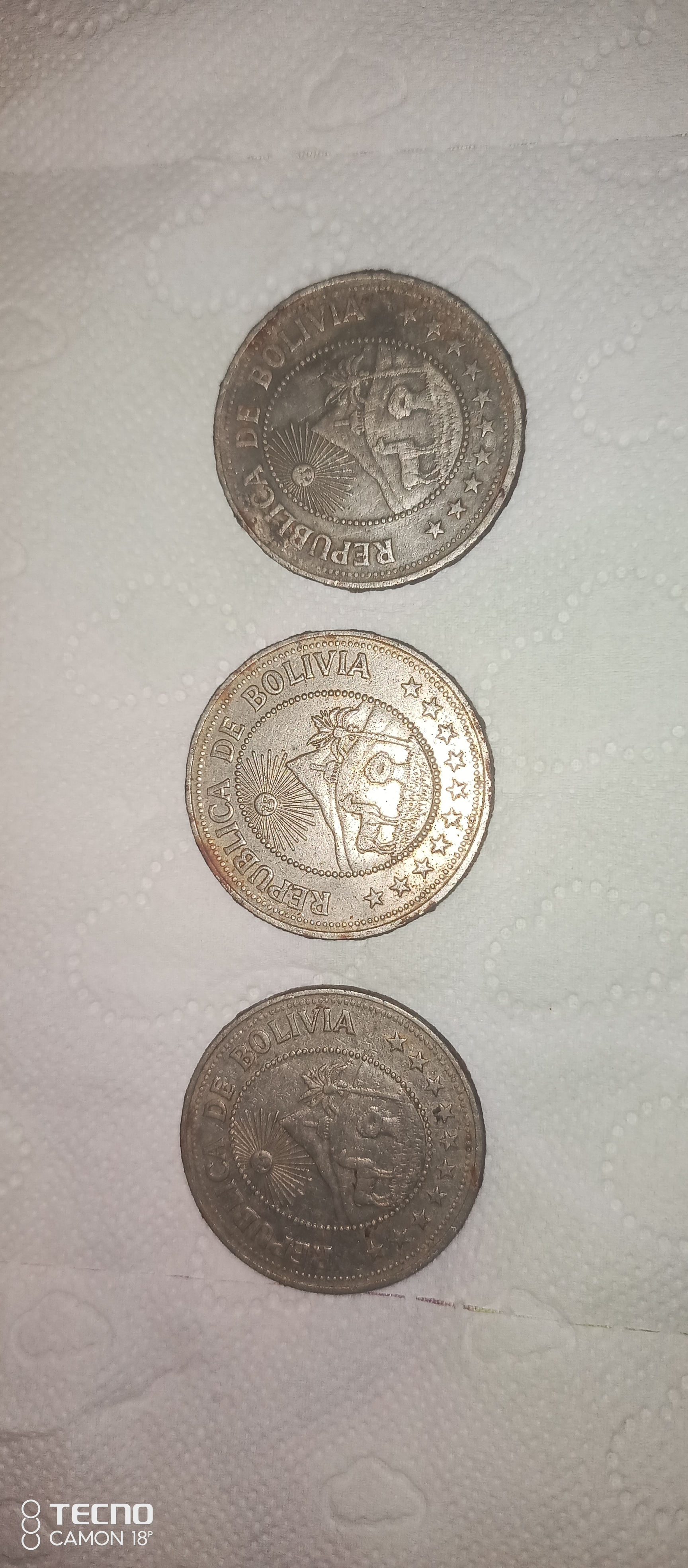 Reverso de Boliviano